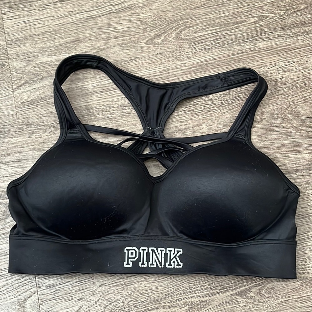 Super cute Victorias Secret PINK criss cross sports bra!